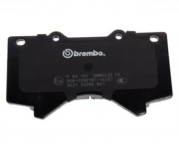 5 999 р. Колодки тормозные передние (4шт.) BREMBO Toyota Land Cruiser 200 2-ой рестайлинг (2015-2021)  с доставкой в г. Таганрог. Увеличить фотографию 3