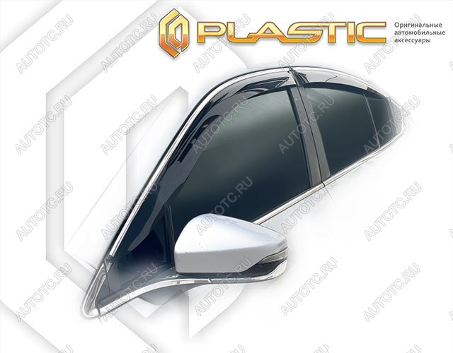 2 159 р. Дефлектор окон CA-Plastic  Subaru Legacy  BW,BT (2020-2022) седан дорестайлинг (Classic полупрозрачный)  с доставкой в г. Таганрог