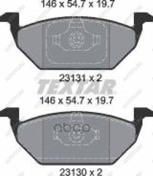 2 999 р. Колодки тормозные передние (4шт.) TEXTAR Skoda Octavia A7 дорестайлинг лифтбэк (2012-2017)  с доставкой в г. Таганрог