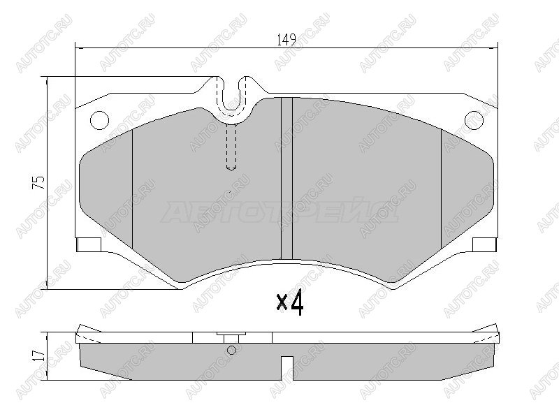 4 599 р. Колодки тормозные перед BREMBO Mercedes-Benz G class W463 5 дв. 1-ый рестайлинг (1994-1998)  с доставкой в г. Таганрог