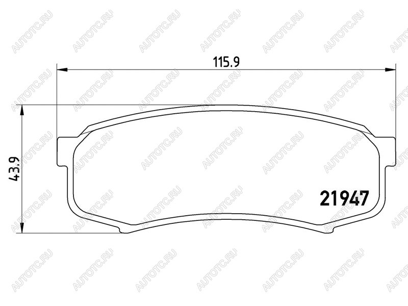 2 799 р. Колодки тормозные задние BAIKOR  Toyota Land Cruiser ( 80,  78,  90,  J105) - Land Cruiser Prado ( J120,  J150)  с доставкой в г. Таганрог