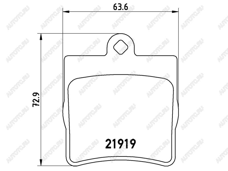 3 179 р. Колодки тормозные задние BAIKOR Mercedes-Benz C-Class W203 дорестайлинг седан (2000-2004)  с доставкой в г. Таганрог