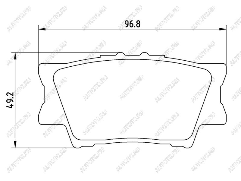 2 989 р. Колодки тормозные задние BAIKOR  Toyota Camry ( XV40,  XV50,  XV55,  XV70) (2006-2024) дорестайлинг, рестайлинг, дорестайлинг, 1-ый рестайлинг, 2-ой рестайлинг, дорестайлинг, рестайлинг  с доставкой в г. Таганрог