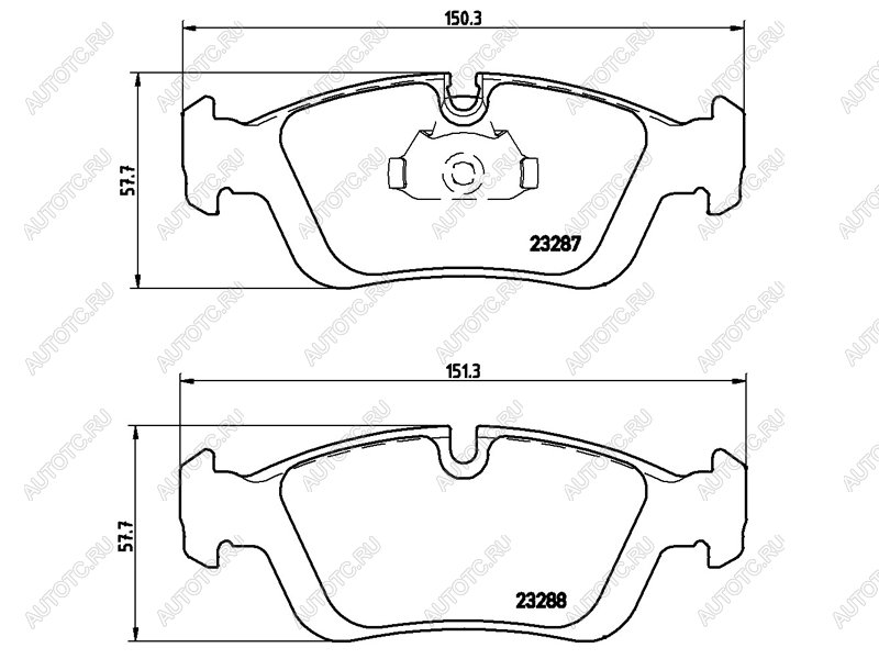 3 069 р. Колодки тормозные передние BREMBO BMW 3 серия E46 седан дорестайлинг (1998-2001)  с доставкой в г. Таганрог