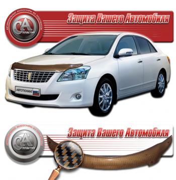 2 169 р. Дефлектор капота CA-Plastiс  Toyota Premio  T260 (2007-2016) дорестайлинг, 1-ый рестайлинг (серия Шелкография карбон медь)  с доставкой в г. Таганрог. Увеличить фотографию 1