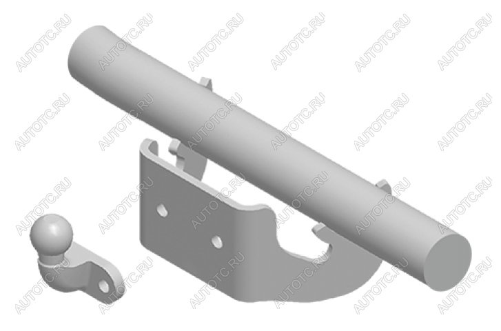 10 699 р. Фаркоп (с кованым фланцевым шаром) Leader Plus  Toyota RAV4  XA40 (2012-2019) 5 дв. дорестайлинг, 5 дв. рестайлинг (стальной, шар F (C, F30))  с доставкой в г. Таганрог