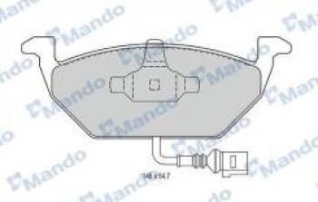 2 599 р. Колодки тормозные передние (4шт.) MANDO  Audi A3 (8L1 хэтчбэк 3 дв.,  8LA хэтчбэк 5 дв.,  8P1 хэтчбэк 3 дв.,  8PA хэтчбэк 5 дв.,  8VS седан,  8VA хэтчбэк 5 дв.,  8V1,  8Y хэтчбэк 5 дв.,  8Y седан), Skoda Octavia (A5,  A7,  A8), Volkswagen Golf (2,  3,  4,  5,  6,  7,  8), Jetta (А2,  A3,  A4,  A5,  A6,  A7)  с доставкой в г. Таганрог. Увеличить фотографию 1