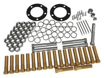 Комплект метизов на 5 кронштейнов БАКОР КамАЗ 4308 дорестайлинг (2003-2010)