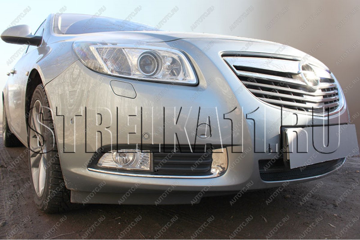 4 299 р. Защита радиатора Стрелка11 Стандарт  Opel Insignia ( A,  А) (2008-2013) дорестайлинг седан, дорестайлинг универсал, дорестайлинг, хэтчбэк (хром)  с доставкой в г. Таганрог