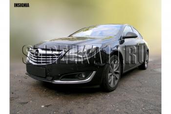 2 899 р. Защита радиатора Стрелка11 Стандарт  Opel Insignia  A (2013-2017) рестайлинг седан, рестайлинг, хэтчбэк, универсал рестайлинг (черная)  с доставкой в г. Таганрог. Увеличить фотографию 2