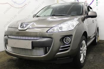 Защита радиатора (верх) Стрелка11 Стандарт Peugeot (Пежо) 4007 (2007-2012)