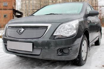 3 779 р. Защита радиатора (низ) Стрелка11 Стандарт  Chevrolet Cobalt (2011-2016), Ravon R4 (2016-2020) (хром)  с доставкой в г. Таганрог. Увеличить фотографию 2