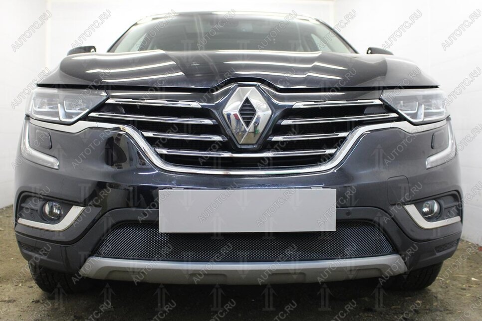 3 199 р. Защита радиатора Стрелка11 Стандарт  Renault Koleos  2 (2016-2024) (черная)  с доставкой в г. Таганрог