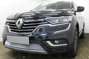 3 399 р. Защита радиатора Стрелка11 Стандарт  Renault Koleos  2 (2016-2024) (хром)  с доставкой в г. Таганрог. Увеличить фотографию 2