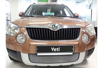 3 099 р. Защита радиатора Стрелка11 Стандарт  Skoda Yeti (2009-2013) (хром)  с доставкой в г. Таганрог. Увеличить фотографию 2