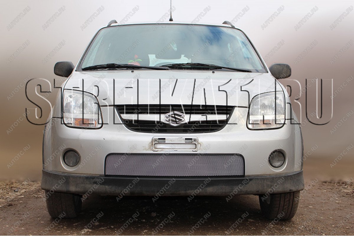 3 699 р. Защита радиатора Стрелка11 Стандарт  Suzuki Ignis (2003-2008) (хром)  с доставкой в г. Таганрог