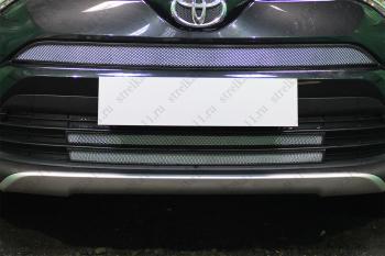 Защита радиатора (верх) Стрелка11 Стандарт Toyota (Тойота) RAV4 (рав)  XA40 (2015-2019) XA40 5 дв. рестайлинг