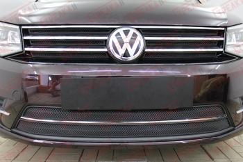 Защита радиатора (верх 6 частей) Стрелка11 Стандарт Volkswagen (Волксваген) Caddy (Кэдди)  2K (2015-2020) 2K рестайлинг