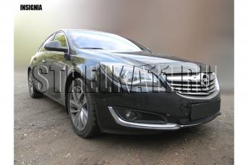 799 р. Зимняя заглушка решетки радиатора Стрелка11  Opel Insignia  A (2013-2017) рестайлинг седан, рестайлинг, хэтчбэк, универсал рестайлинг (черная)  с доставкой в г. Таганрог. Увеличить фотографию 3