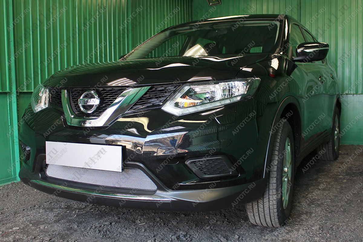 4 949 р. Защита радиатора PREMIUM  Nissan X-trail  3 T32 (2013-2018) дорестайлинг (хром)  с доставкой в г. Таганрог