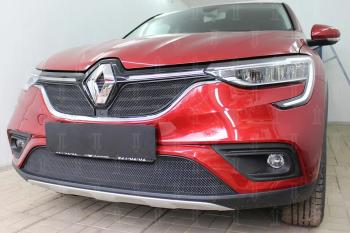 7 299 р.  Защита радиатора (верх, 2 части) Стрелка11 PREMIUM  Renault Arkana (2019-2024) (черная)  с доставкой в г. Таганрог. Увеличить фотографию 3