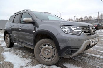 6 949 р. Защитные накладки на арки Petroil Tuning Renault Duster HM (2020-2024) (Текстурная поверхность (шагрень))  с доставкой в г. Таганрог. Увеличить фотографию 2