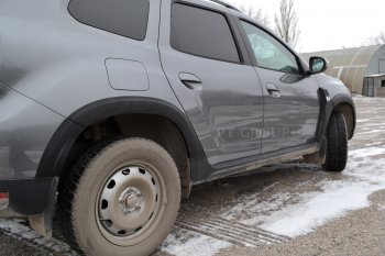 6 949 р. Защитные накладки на арки Petroil Tuning Renault Duster HM (2020-2024) (Текстурная поверхность (шагрень))  с доставкой в г. Таганрог. Увеличить фотографию 3