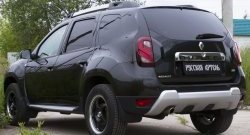 2 699 р. Защитная накладка на задний бампер RA  Renault Duster  HS (2010-2021) дорестайлинг, рестайлинг  с доставкой в г. Таганрог. Увеличить фотографию 3