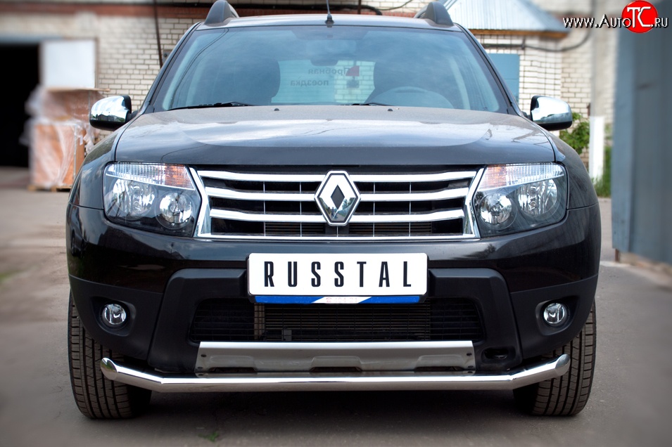 15 999 р. Одинарная защита переднего бампера диаметром 63 мм (4x4) SLITKOFF  Renault Duster  HS (2010-2015) дорестайлинг  с доставкой в г. Таганрог