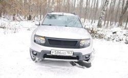 4 599 р. Решётка радиатора DM-Style Renault Duster HS дорестайлинг (2010-2015) (Без сетки, Неокрашенная глянец (под окраску))  с доставкой в г. Таганрог. Увеличить фотографию 3