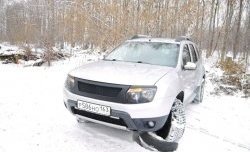 4 599 р. Решётка радиатора DM-Style Renault Duster HS дорестайлинг (2010-2015) (Без сетки, Неокрашенная глянец (под окраску))  с доставкой в г. Таганрог. Увеличить фотографию 4