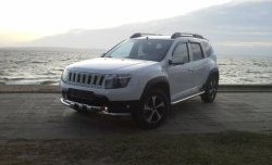 3 699 р. Решётка радиатора Sport Renault Duster HS дорестайлинг (2010-2015) (Неокрашенная)  с доставкой в г. Таганрог. Увеличить фотографию 3