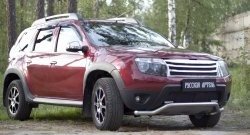 2 179 р. Защитная сетка решетки переднего бампера (c дхо и обвесом) РА Renault Duster HS дорестайлинг (2010-2015)  с доставкой в г. Таганрог. Увеличить фотографию 3