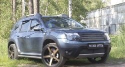 2 199 р. Защитная сетка решетки переднего бампера (с обвесом без дхо) РА Renault Duster HS дорестайлинг (2010-2015)  с доставкой в г. Таганрог. Увеличить фотографию 2