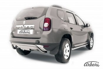 17 499 р. Защита заднего бампера Arbori  Renault Duster  HS (2010-2015) дорестайлинг  с доставкой в г. Таганрог. Увеличить фотографию 1