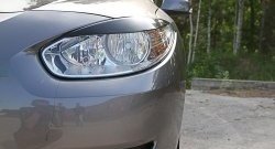 1 099 р. Реснички RA на фары дорестайлинг  Renault Fluence (2010-2012) дорестайлинг (Неокрашенные)  с доставкой в г. Таганрог. Увеличить фотографию 3