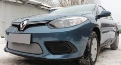 1 539 р. Сетка на бампер Russtal (хром) Renault Fluence дорестайлинг (2010-2012)  с доставкой в г. Таганрог. Увеличить фотографию 2