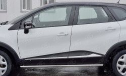 17 499 р. Защита порогов из круглой трубы диаметром 42 мм SLITKOFF  Renault Kaptur (2016-2024) дорестайлинг, рестайлинг  с доставкой в г. Таганрог. Увеличить фотографию 4