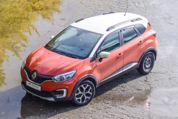 7 899 р. Рейлинги Petroil Tuning  Renault Kaptur (2016-2025) дорестайлинг, рестайлинг (Цвет: серебристый муар)  с доставкой в г. Таганрог. Увеличить фотографию 4