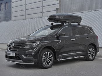 16 799 р. Защита переднего бампера (Ø42 мм, нержавейка) SLITKOFF Renault Koleos 2 (2016-2024)  с доставкой в г. Таганрог. Увеличить фотографию 3