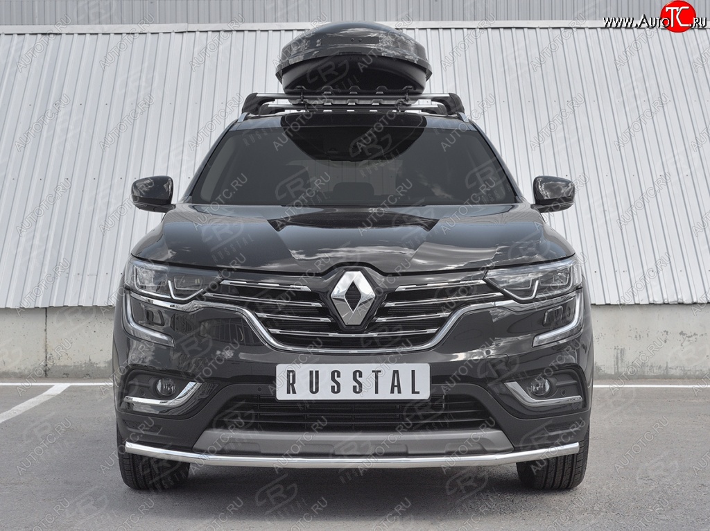 16 799 р. Защита переднего бампера (Ø42 мм, нержавейка) SLITKOFF Renault Koleos 2 (2016-2024)  с доставкой в г. Таганрог