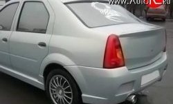 2 699 р. Козырёк на заднее лобовое стекло Street Renault Logan 1 дорестайлинг (2004-2010) (Неокрашенный)  с доставкой в г. Таганрог. Увеличить фотографию 2