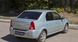 1 239 р. Защитная накладка на задний бампер RA  Renault Logan  1 (2004-2010) дорестайлинг  с доставкой в г. Таганрог. Увеличить фотографию 2