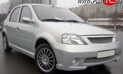 4 249 р. Пороги накладки Street Renault Logan 1 дорестайлинг (2004-2010) (Неокрашенные)  с доставкой в г. Таганрог. Увеличить фотографию 2