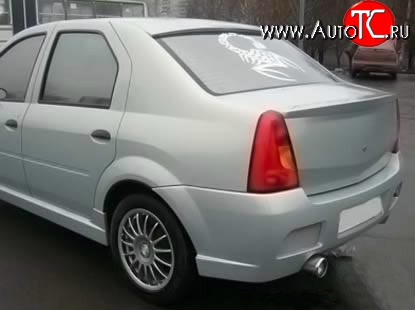 2 699 р. Лип спойлер Street Renault Logan 1 дорестайлинг (2004-2010) (Неокрашенный)  с доставкой в г. Таганрог