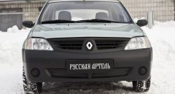 769 р. Зимняя заглушка решетки переднего бампера РА Renault Logan 1 дорестайлинг (2004-2010)  с доставкой в г. Таганрог. Увеличить фотографию 2