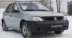 769 р. Зимняя заглушка решетки переднего бампера РА Renault Logan 1 дорестайлинг (2004-2010)  с доставкой в г. Таганрог. Увеличить фотографию 3