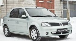 879 р. Зимняя заглушка решетки радиатора РА  Renault Logan  1 (2004-2010) дорестайлинг  с доставкой в г. Таганрог. Увеличить фотографию 4