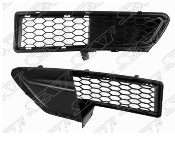 Левая решетка в передний бампер SAT Renault Logan 1 дорестайлинг (2004-2010)