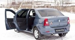 1 529 р. Накладки на порожки автомобиля RA  Renault Logan  1 (2010-2016) рестайлинг (Комплект (4 шт.))  с доставкой в г. Таганрог. Увеличить фотографию 2